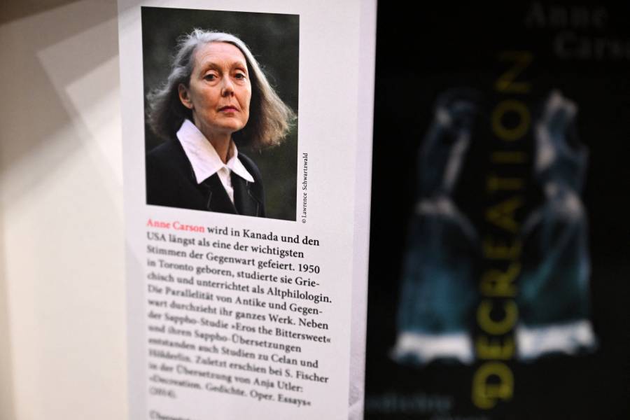 Anne Carson recibe el Nobel de Literatura 2026