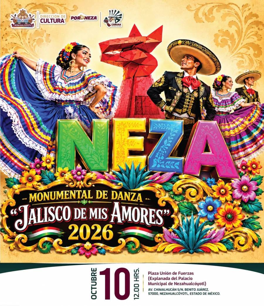 Más de 400 parejas convertirán las calles de Neza en un gran escenario de danza en honor a Jalisco con compañia de Hidalgo y Edomex