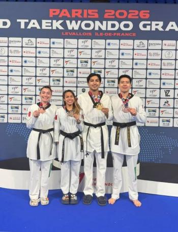Diego Garc&iacute;a y Claudia Romero se coronan en Grand Prix Mundial de Para Taekwondo Par&iacute;s 2026