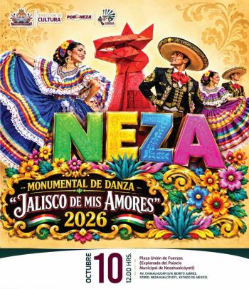 M&aacute;s de 400 parejas convertir&aacute;n las calles de Neza en un gran escenario de danza en honor a Jalisco con compa&ntilde;ia de Hidalgo y Edomex