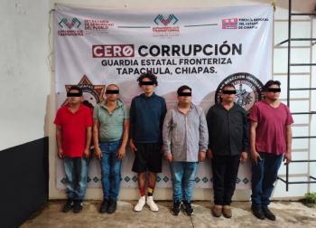 Seis personas quedan vinculadas a proceso por robo de n&oacute;mina en Cacahoat&aacute;n