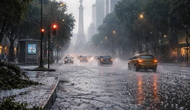 Clima en CDMX: viernes lluvioso y con granizo por alerta amarilla