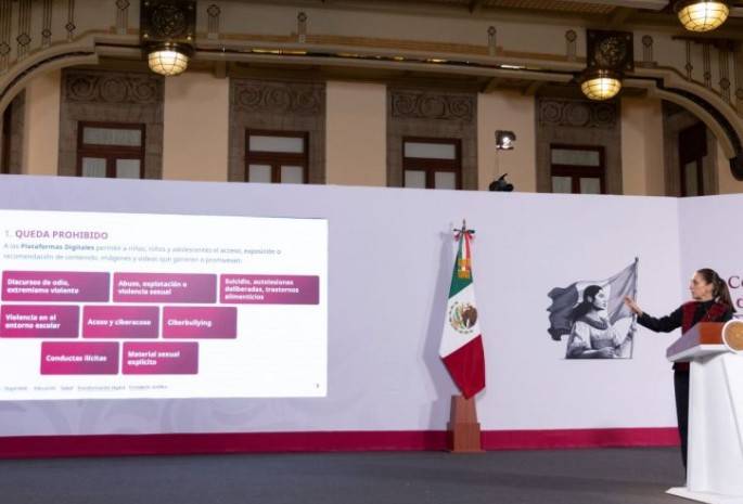 Sheinbaum presenta decreto para retirar contenido violento de plataformas digitales