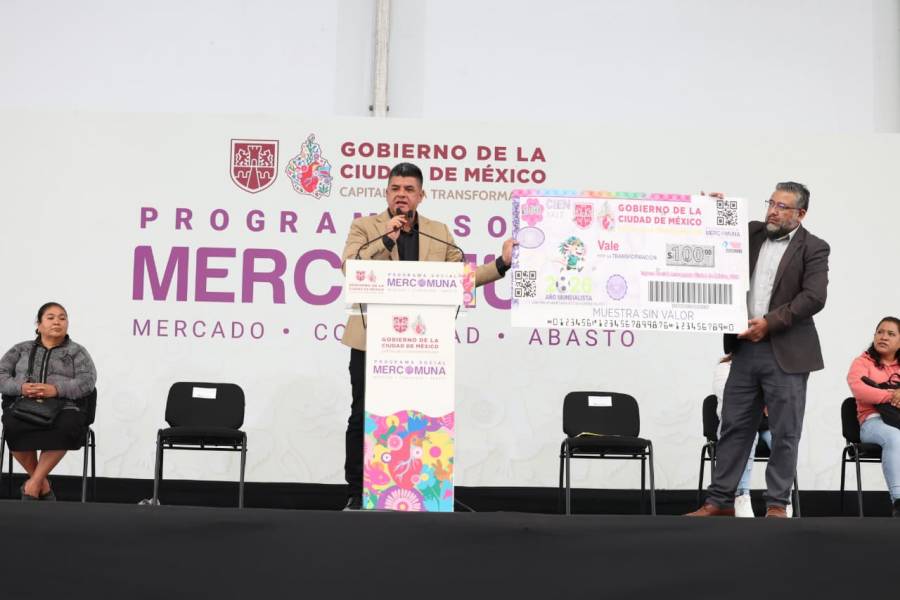 Gobierno de CDMX destinará 1,600 millones de pesos a Mercomuna para apoyar a 600 mil familias y fortalecer el comercio local