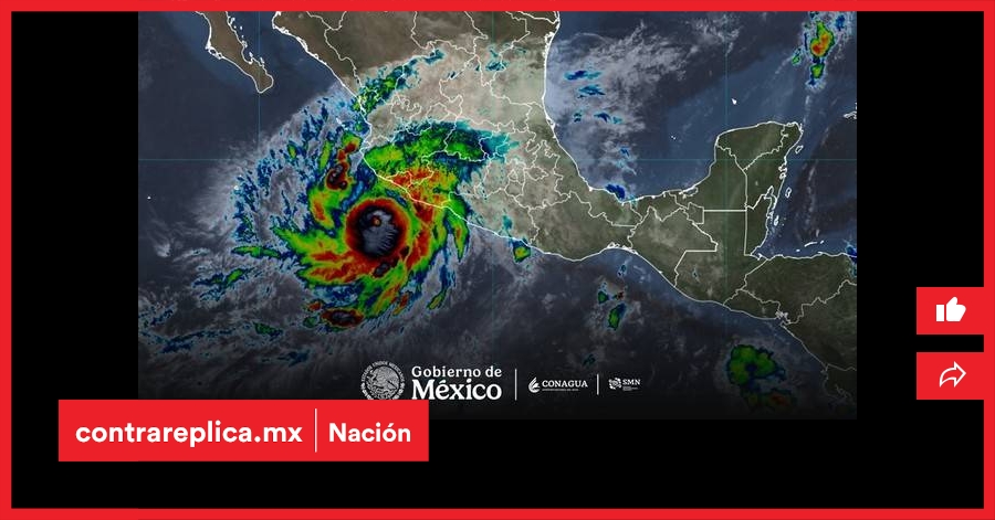 El huracán Simon se localiza a 185 km al sur-suroeste de Manzanillo ...
