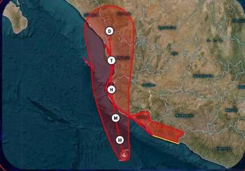 Hurac&aacute;n Simon impactar&iacute;a entre La Huerta y Tomatl&aacute;n este domingo