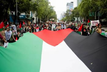 Miles marchan en CDMX para exigir alto al fuego en Gaza y ruptura de relaciones entre M&eacute;xico e Israel