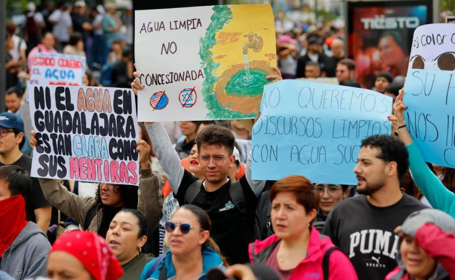 Pablo Lemus promete acciones para mejorar la calidad del agua en Guadalajara tras protesta que dejó 39 detenidos