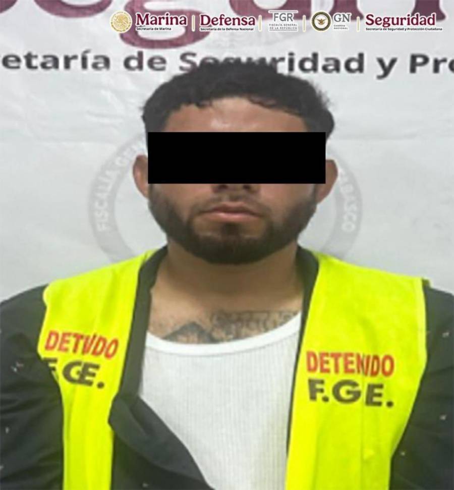 Detienen en Villahermosa a presunto líder criminal requerido por autoridades de El Salvador