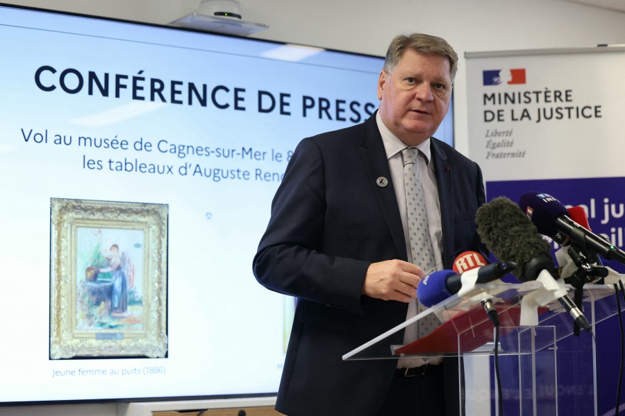 Uno de los dos cuadros de Renoir hallados tras ser robados en Francia tiene una rasgadura 