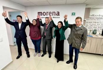 Morena, PT y PVEM acuerdan alianza electoral para Quer&eacute;taro en 2027