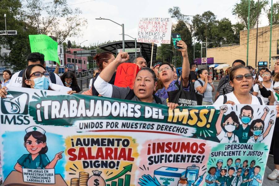 Marcha de trabajadores del IMSS podría afectar Reforma e Insurgentes este martes en CDMX