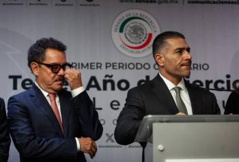 Harfuch afirma que Am&iacute;lcar Ol&aacute;n est&aacute; localizado; FGR definir&aacute; avances de investigaciones por presunto huachicol fiscal