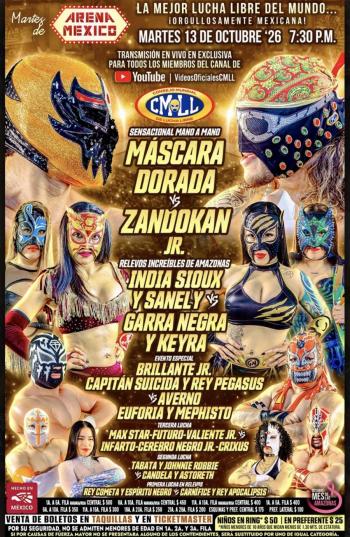 ¡M&aacute;scara Dorada y Zandokan Jr. se enfrentan en una sensacional mano a mano en Arena M&eacute;xico!