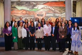 Yasm&iacute;n Esquivel llama a fortalecer la perspectiva de g&eacute;nero en justicia y pol&iacute;ticas p&uacute;blicas durante encuentro con 50+1 Edomex