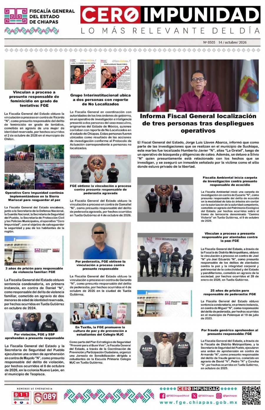 Localizan con vida a dos jóvenes del Estado de México reportados como desaparecidos en Chiapas