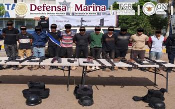 Operativo en Sinaloa deja siete detenidos; aseguran armas, droga y veh&iacute;culos vinculados a c&eacute;lula delictiva