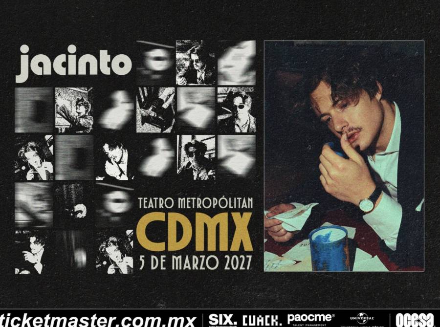 Jacinto anuncia el concierto m&aacute;s importante de su carrera en la CDMX