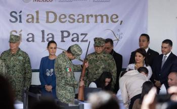 Avanza “S&iacute; al Desarme, S&iacute; a la Paz”; otorgan m&aacute;s de 257 mil pesos por el canje voluntario de armas y cartuchos