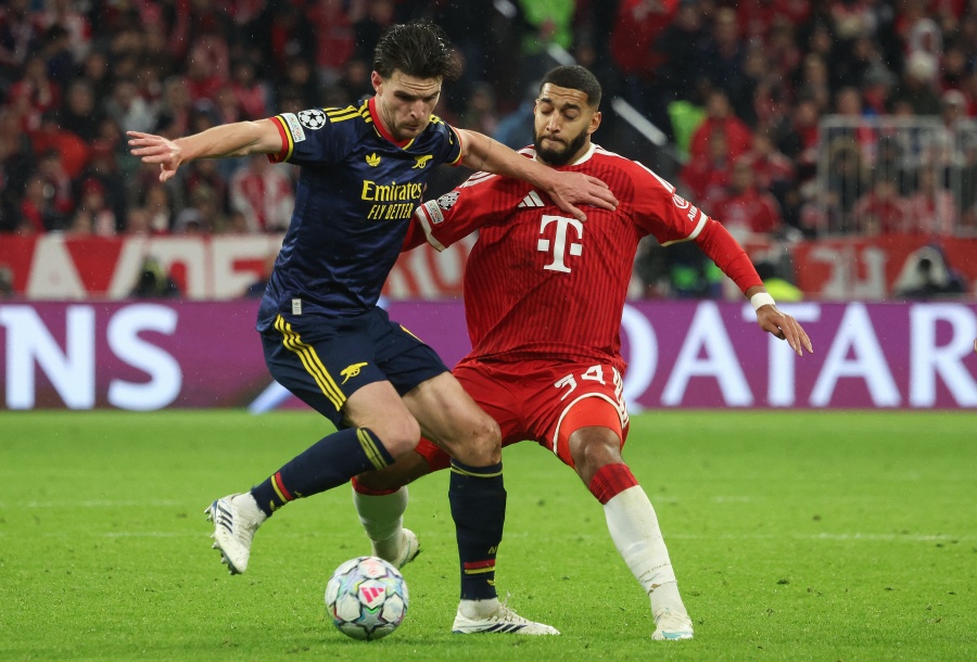 Bayern Múnich y Arsenal empatan 2-2 en la Champions League 