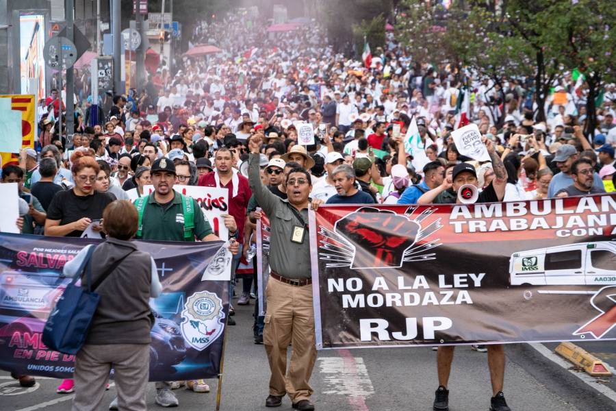 Marcha del IMSS y la CNTE prevé afectaciones viales en CDMX 