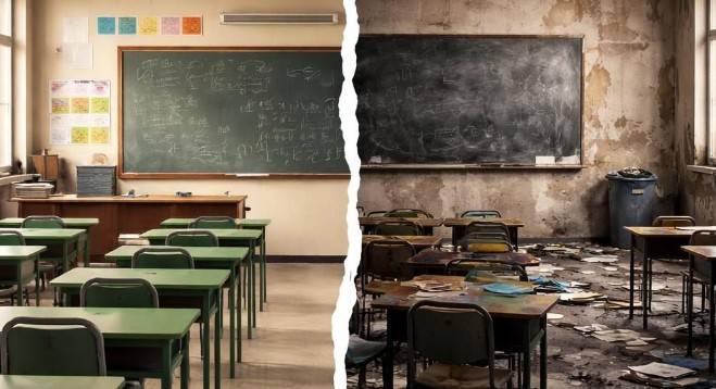 Irracionalidad en la pol&iacute;tica educativa: el contraste entre el discurso oficial y la realidad escolar en M&eacute;xico