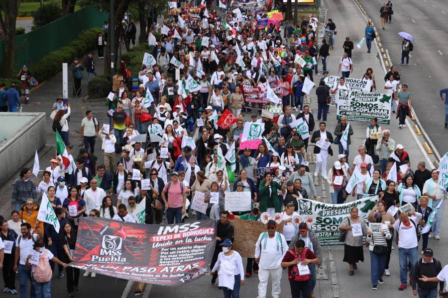 Trabajadores del IMSS convocan a marcha nacional el 30 de octubre y rechazan propuesta salarial  