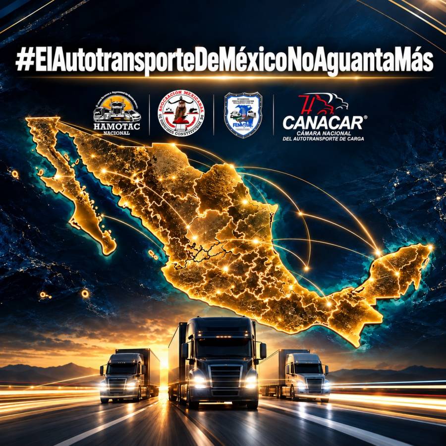 CANACAR anuncia paro nacional de transportistas para este lunes pese a negociaciones con Segob 