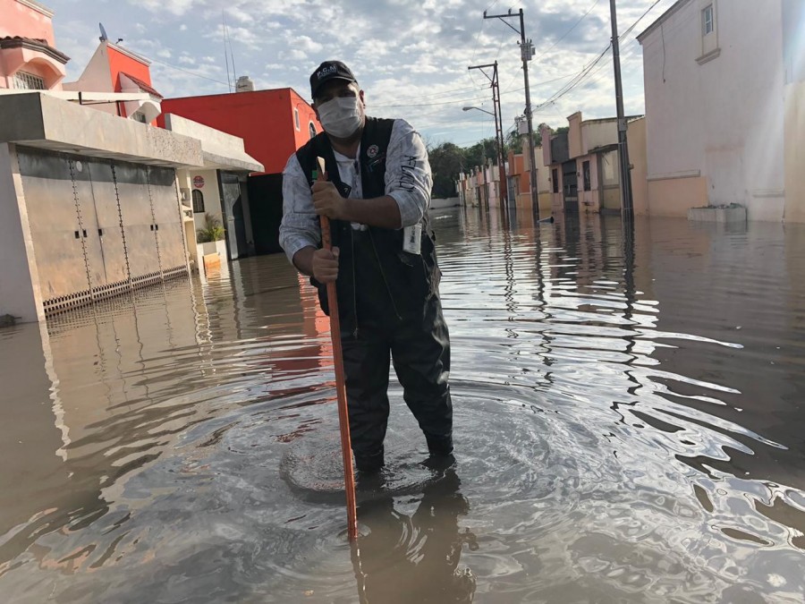 Protocolos de seguridad ante contingencia por lluvias en Soledad
