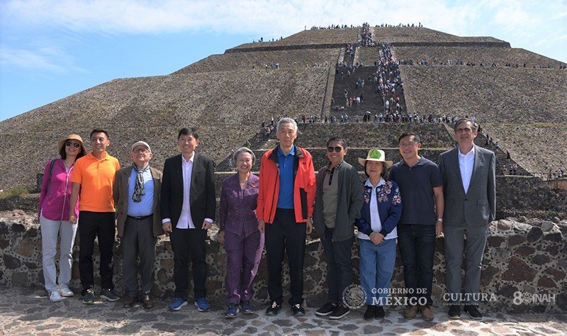 Primer Ministro de Singapur visita Teotihuacan