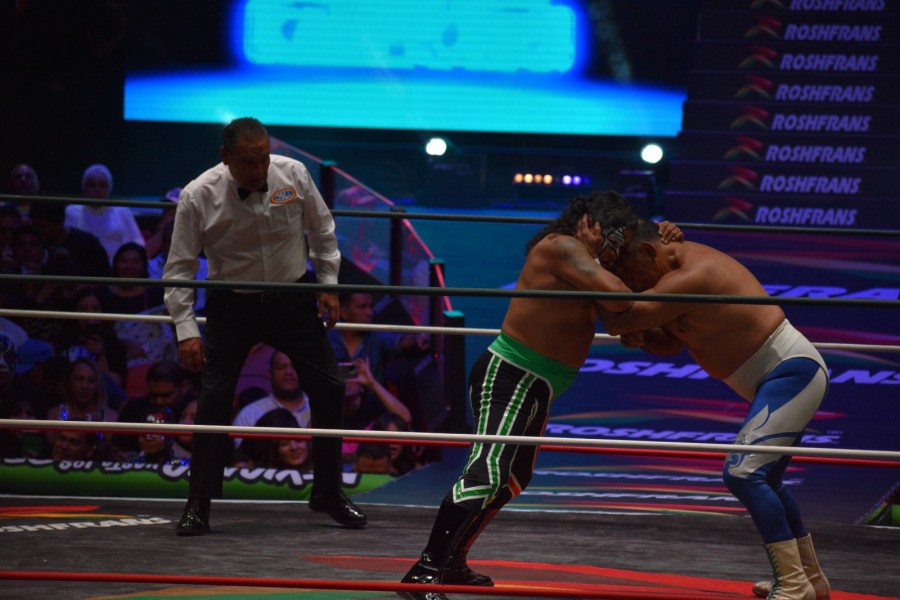 Atlantis, Octagón y Blue Panther vs El Satánico, Fuerza Guerrera y Virus