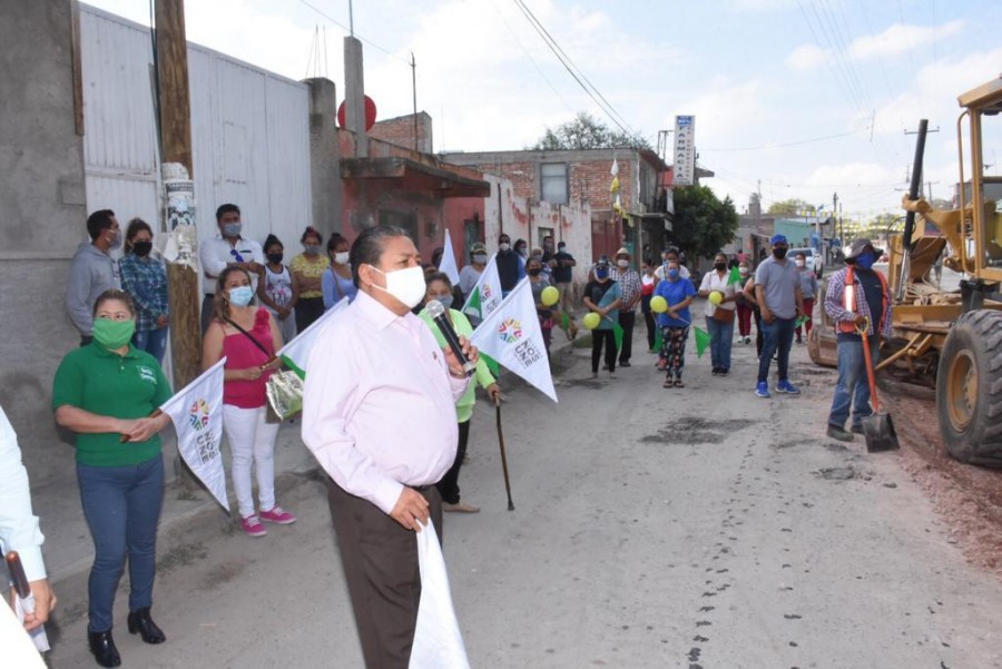 Ayuntamiento Soledad inicia pavimentación Av. México