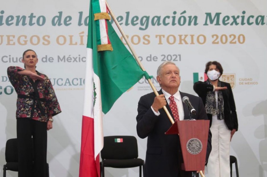 Abanderamiento Delegación Mexicana rumbo a Tokiio 2020