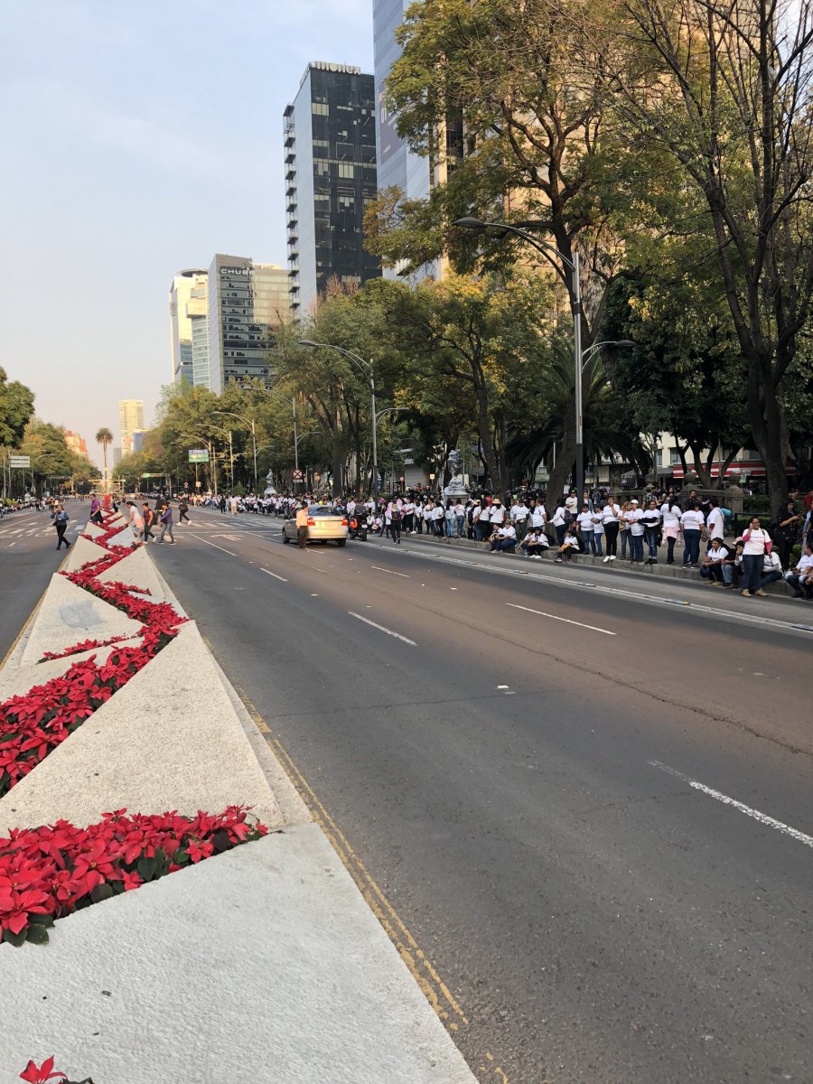 Se implementa ?Cinturón de la paz? ante marcha contra violencia de genero