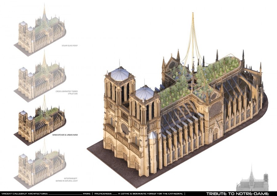 Proyecto Notre Dame de Vincent Callebaut