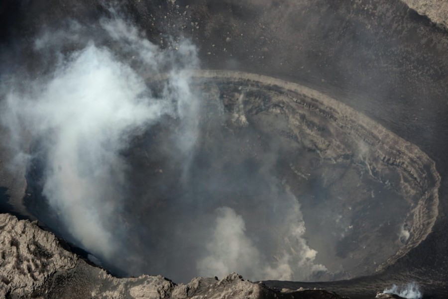 Morfología del cráter del volcán Popocatépetl