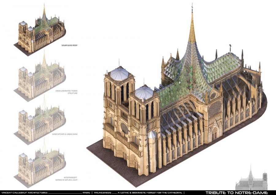 Proyecto Notre Dame de Vincent Callebaut