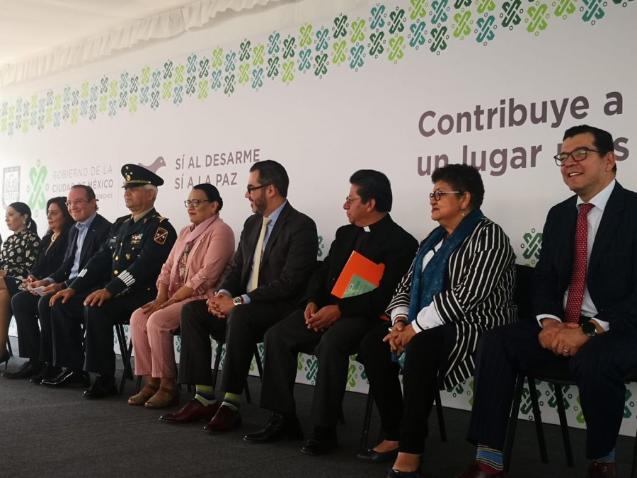 La alcaldía Benito Juarez se une al programa ?Sí al desarme, sí a la paz