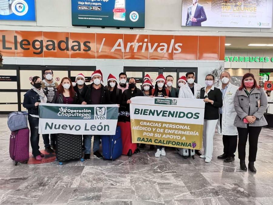 Recibe IMSS Baja California brigada COVID que apoyará en la lucha contra la enfermedad