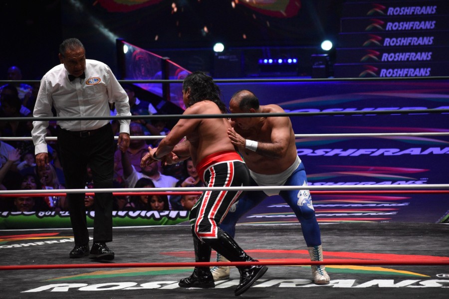 Atlantis, Octagón y Blue Panther vs El Satánico, Fuerza Guerrera y Virus