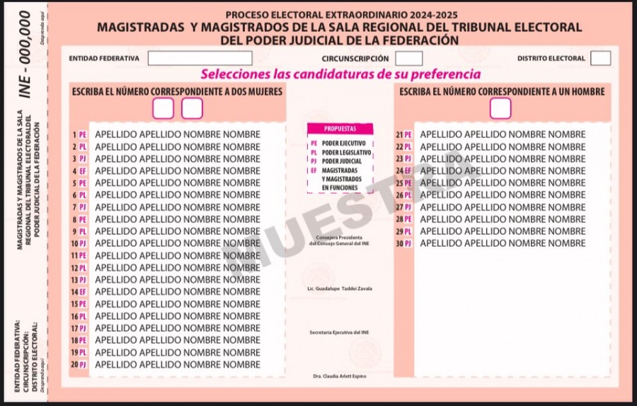 Boletas Elección Judicial