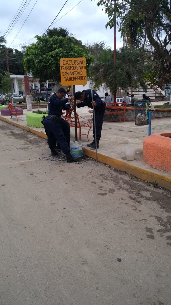 Reubican transporte público en San Antonio, SLP