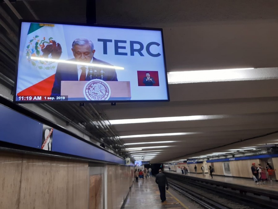 Transmisión en vivo del Primer Informe en el Metro