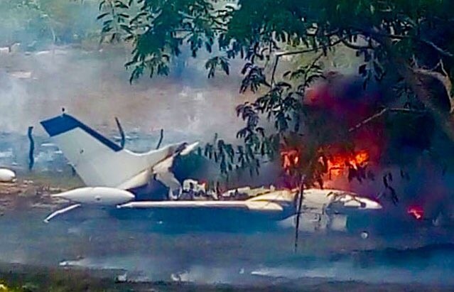 Se desploma avioneta en Veracruz