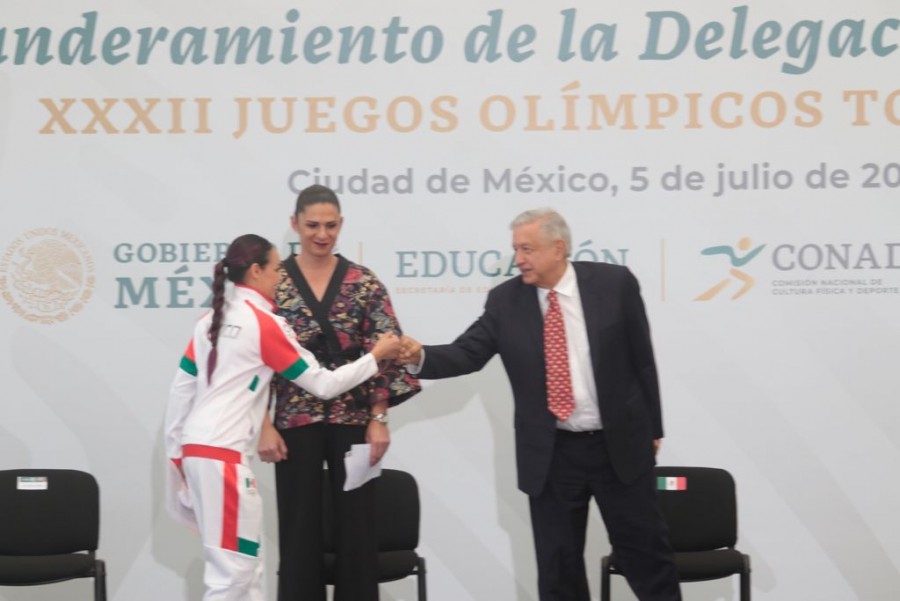 Abanderamiento Delegación Mexicana rumbo a Tokiio 2020