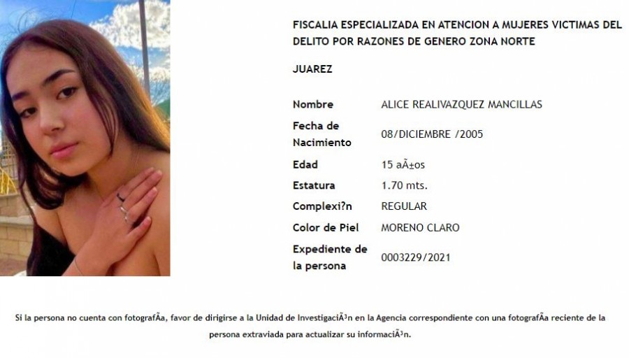 Reportan la desaparición dos adolescentes en Ciudad Juárez