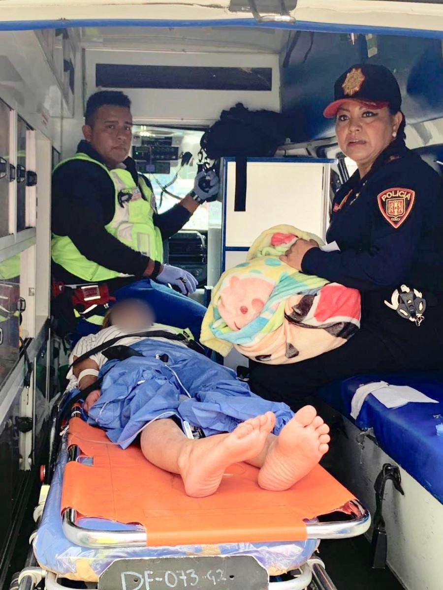 Atiende personal de SSC y STC el primer parto en el Metro en este año