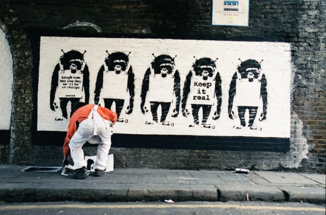 Banksy, popular artista callejero