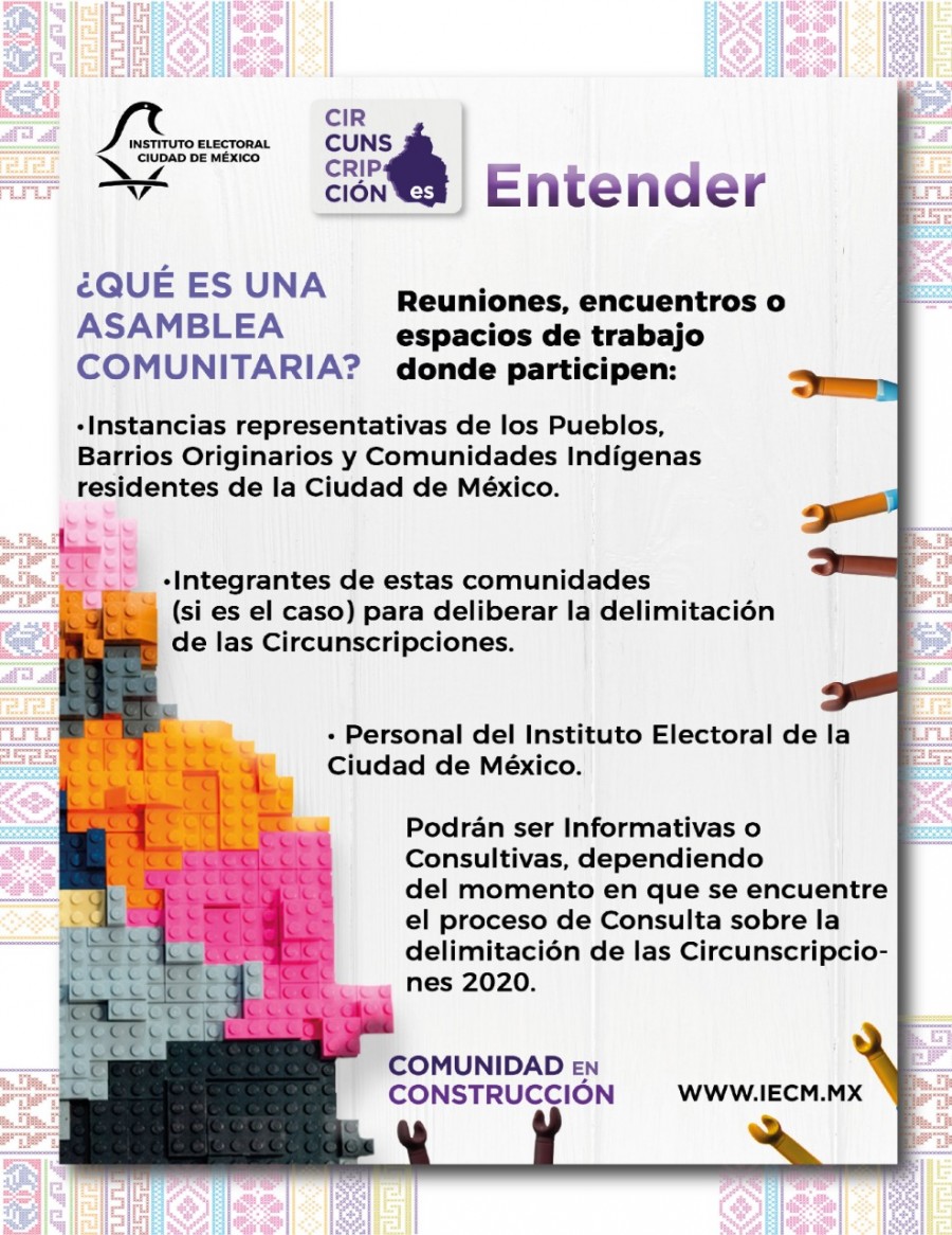 Inician asambleas comunitarias virtuales, sobre delimitación de nuevas circunscripciones