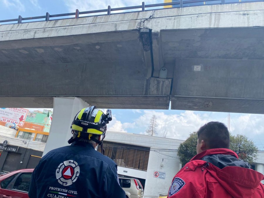 Tras sismo, Adrián Rubalcava atiende afectación en puente Yaqui